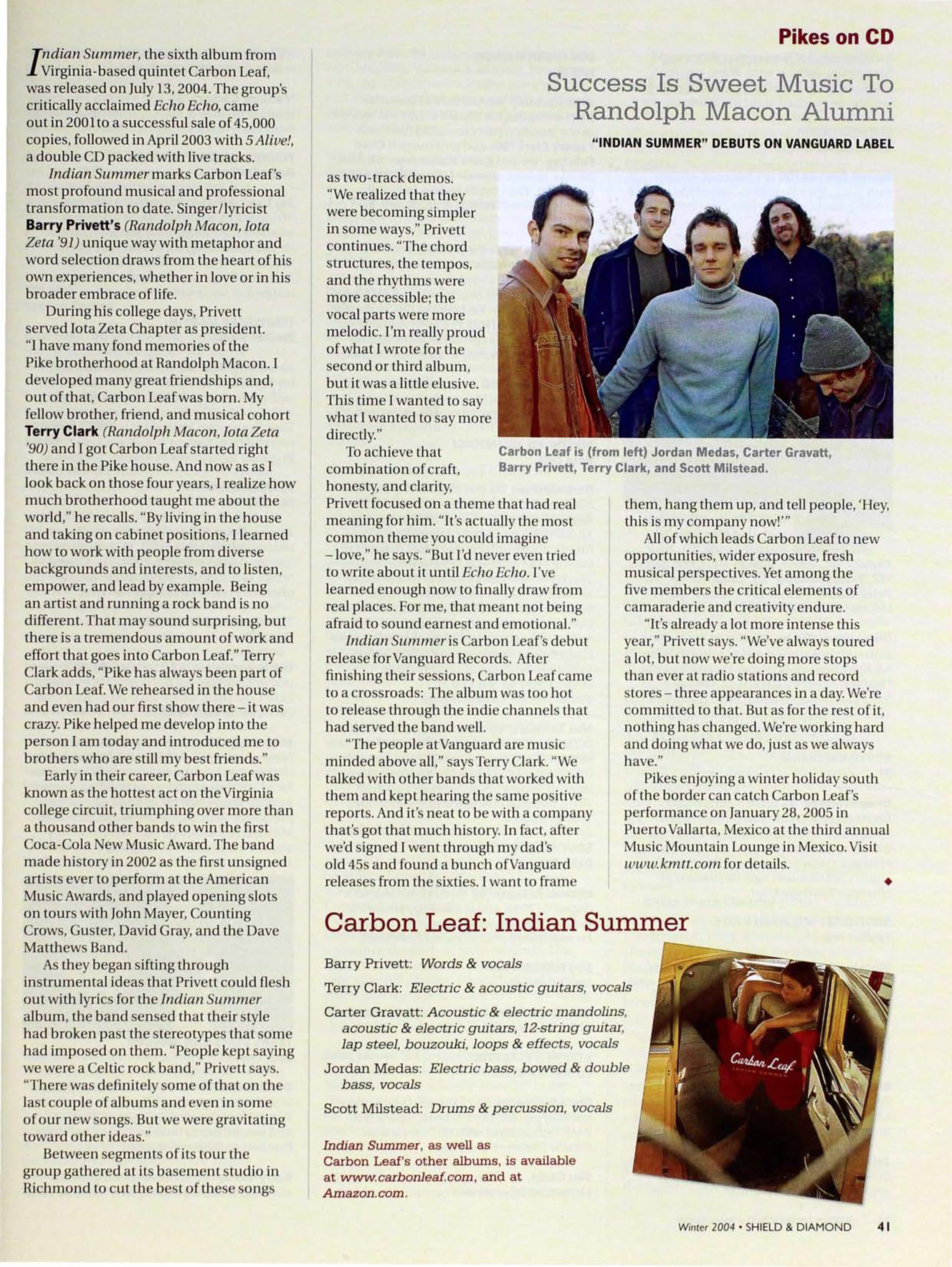 Pikes In CD, Winter 2004